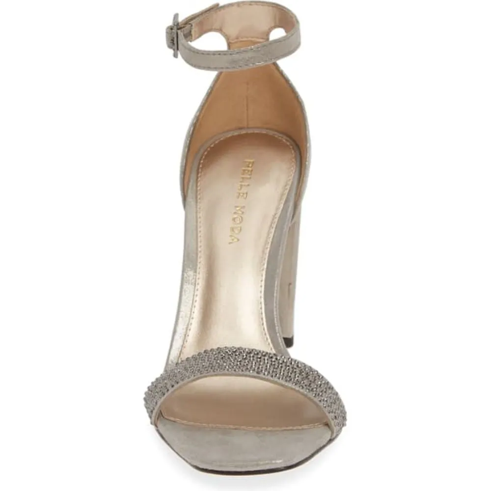 Gabi Pewter Shimmer Suede Pelle Moda Sandals